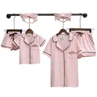 Sleepwear Wholesale Mommy And Me Sleepwear Short Sleeve T-Shirt Family Parent-Child Outfit Pajamas