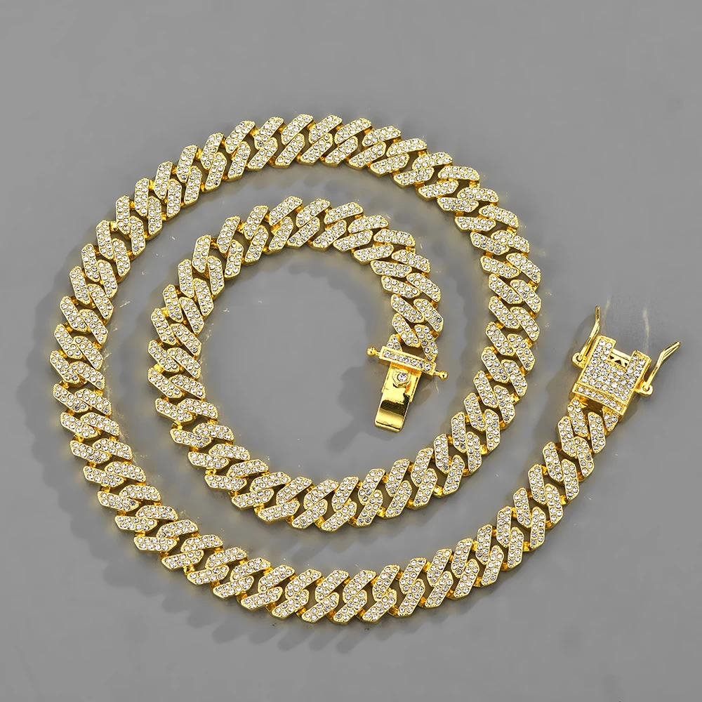 Luxury Cuban Chain Bracelet Set 