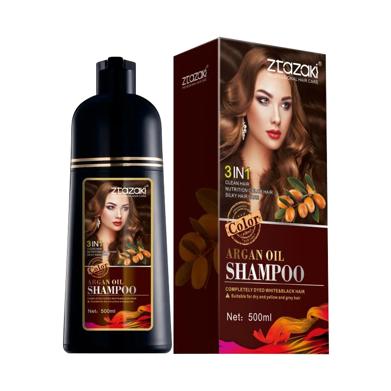 Natural Dark Brown Shampoo Hair Colouring With Argan Oil Best Hair Color  Shampoo Magic Hair Color Dye - Buy Hair Dye Colour,Hair Dye Shampoo,Plant Hair  Dye Shampoo Product on 