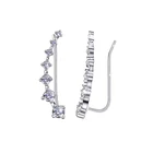 Earring White Silver Earrings Factory Directly Selling Silver Needle Earring Hook Large With White Zircon