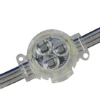12v Waterproof Lights Digital 12V Dc Point 3Leds Lens Clear Cover Waterproof 30Mm Rgb Led Point Pixel Lights