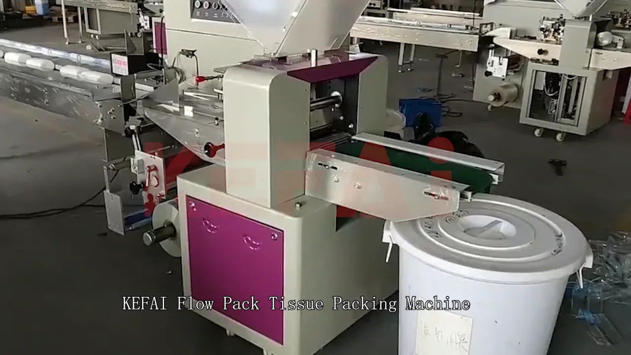 Kefai Automatic Flow Pack Disposable Tissue Paper Packing Machine Buy