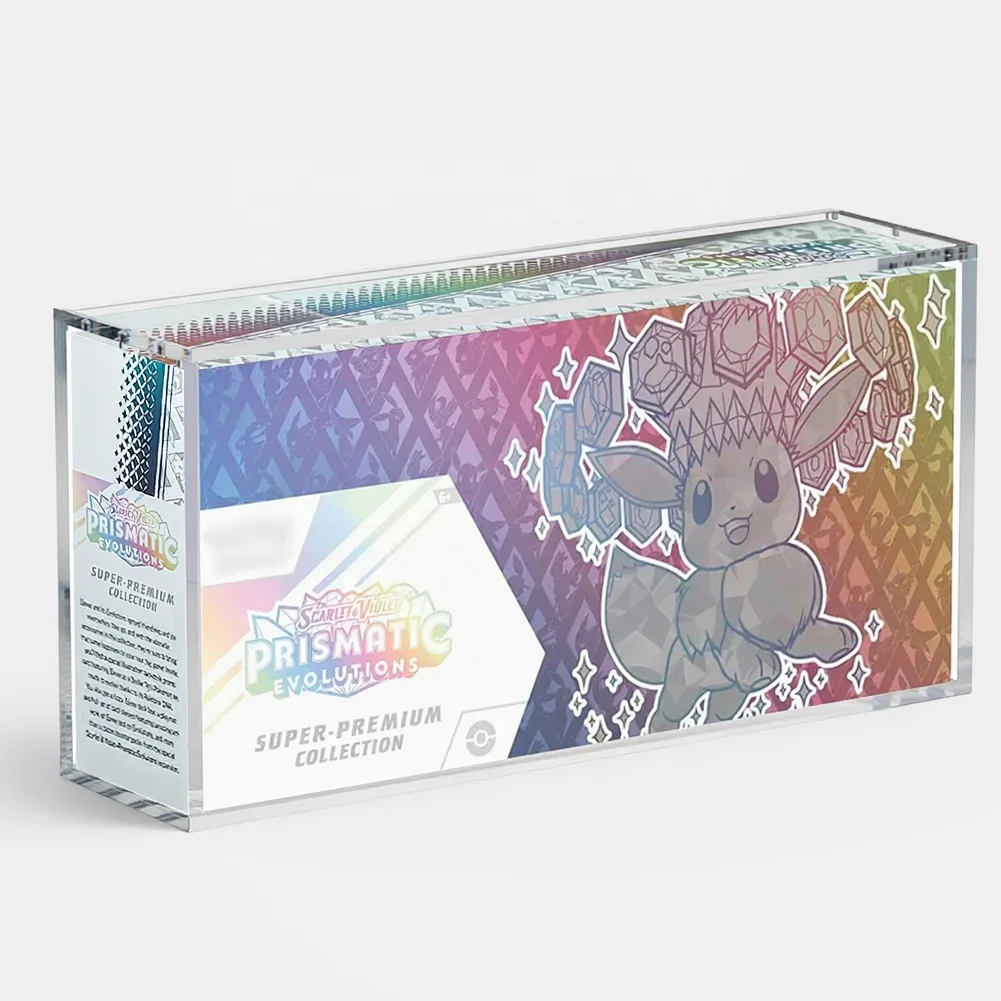 product strong magnetic uv protective acrylic display protector case pokemon prismatic evolutions super premium collection spc box-7
