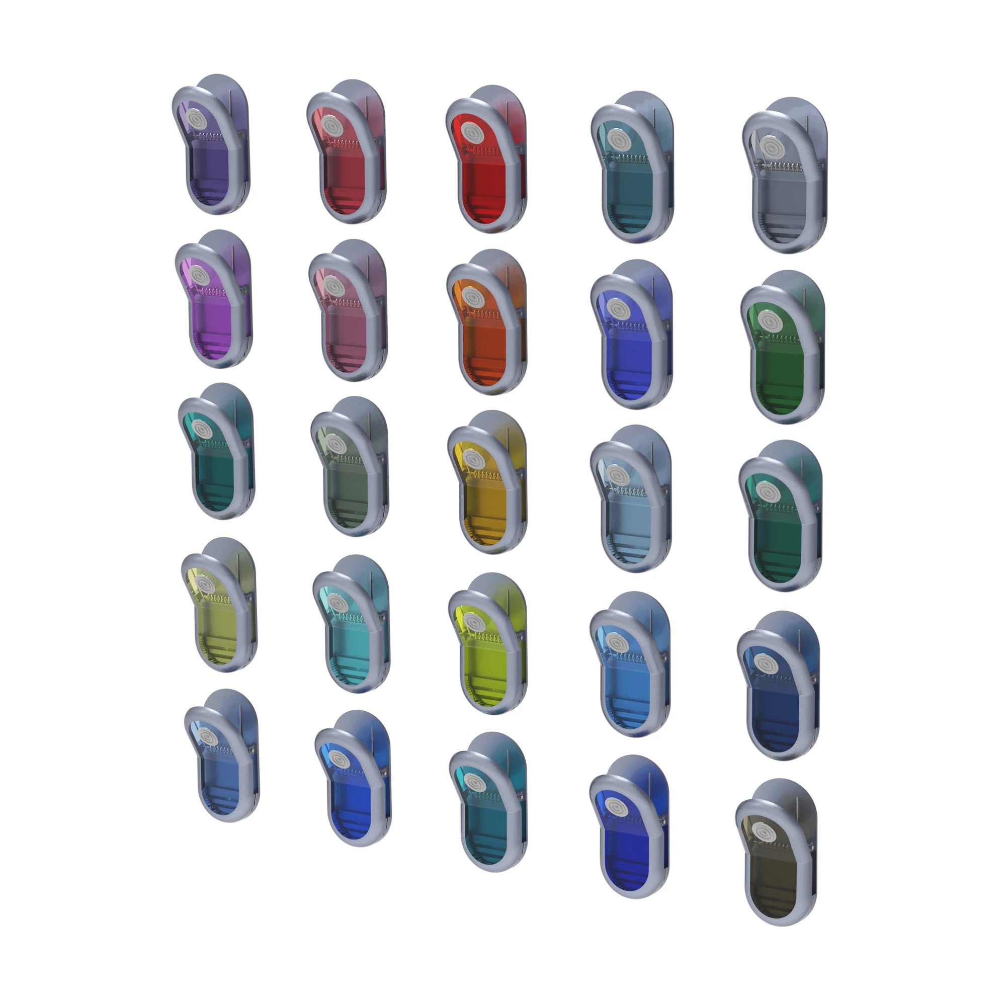 2023 New Arrival Multicoloured Refrigerator Magnet Clips Air-Tight Clips Set of 5 Magnetic Sealing Food Clips