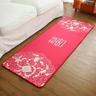 Decoration Carpet Romantic Wedding Floor Mats Wedding Room Decoration Gift Wedding Foot Carpet Red Floor Mat
