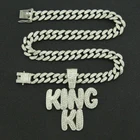 Hip-hop Stitching Full Diamond Letters Chain Domineering Punk Nightclub Necklace Accessories