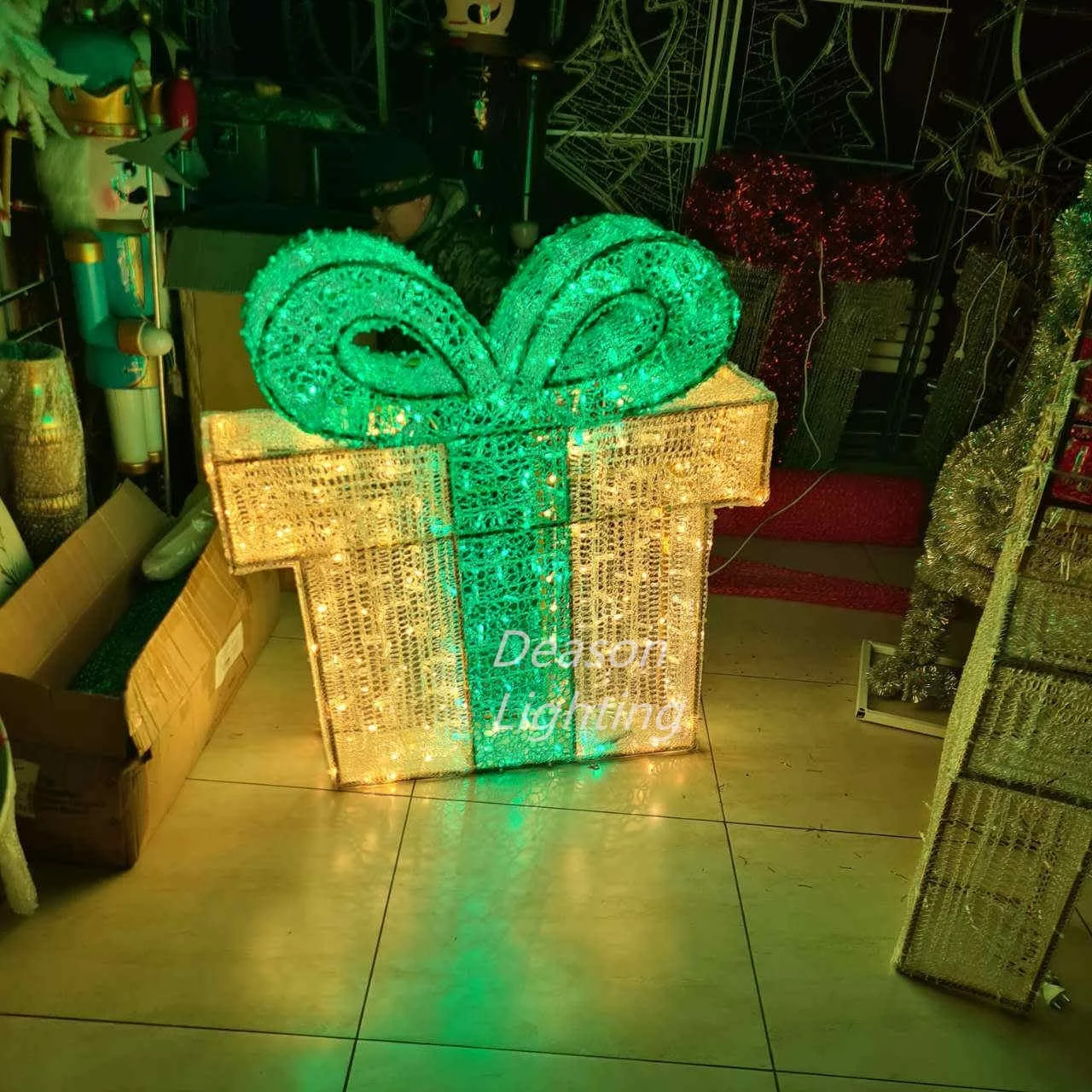 Lighted christmas gift boxes 3