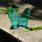 Crystal Gifts Etched Blue Crystal Butterfly Gifts For American Wedding Souvenirs