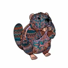 Wooden Game Wholesale A4 A3 Wooden Jigsaw Puzzle Animal Shape Adult Puzzle Game Wooden
