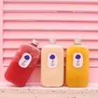 Bottles Tea Rectangle Shape Hot Sell 6oz 500ml Plastic Juice Bottles Thai Tea Bubble Tea Milk Bottles