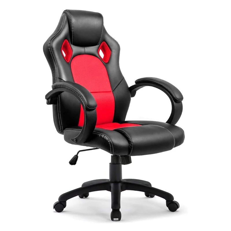 Cadeira de escritório ergonômica de design moderno Cadeira de escritório de computador confortável Cadeira ajustável reclinável giratória Cadeira de PC e jogo de corrida 7