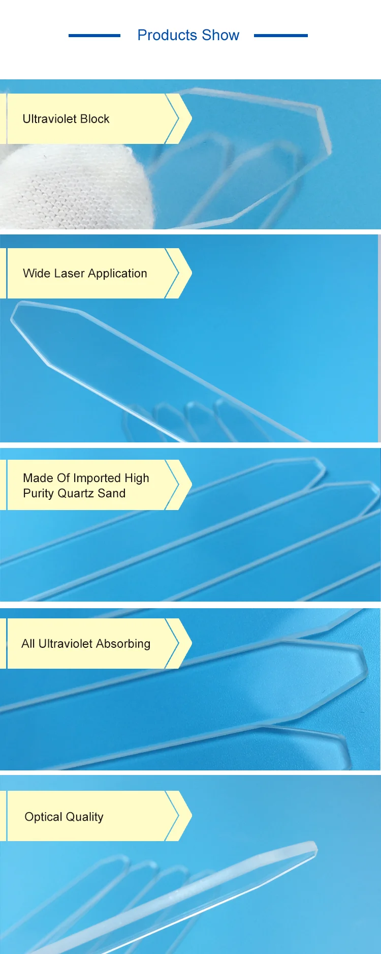 Quartz Glass Plate High Purity Size Can Be Customized 0