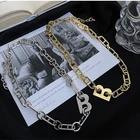 Necklace Customized Gold Plated Choker Letter B Necklace