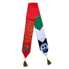 Embroidery Scarf Embroidery Uae Scarf UAE Flag Design 3d Embroidery UAE National Day Scarf