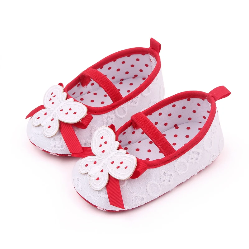 Spring and Autumn New Embroidered butterfly Princess Baby Toddler Shoes for Girls details