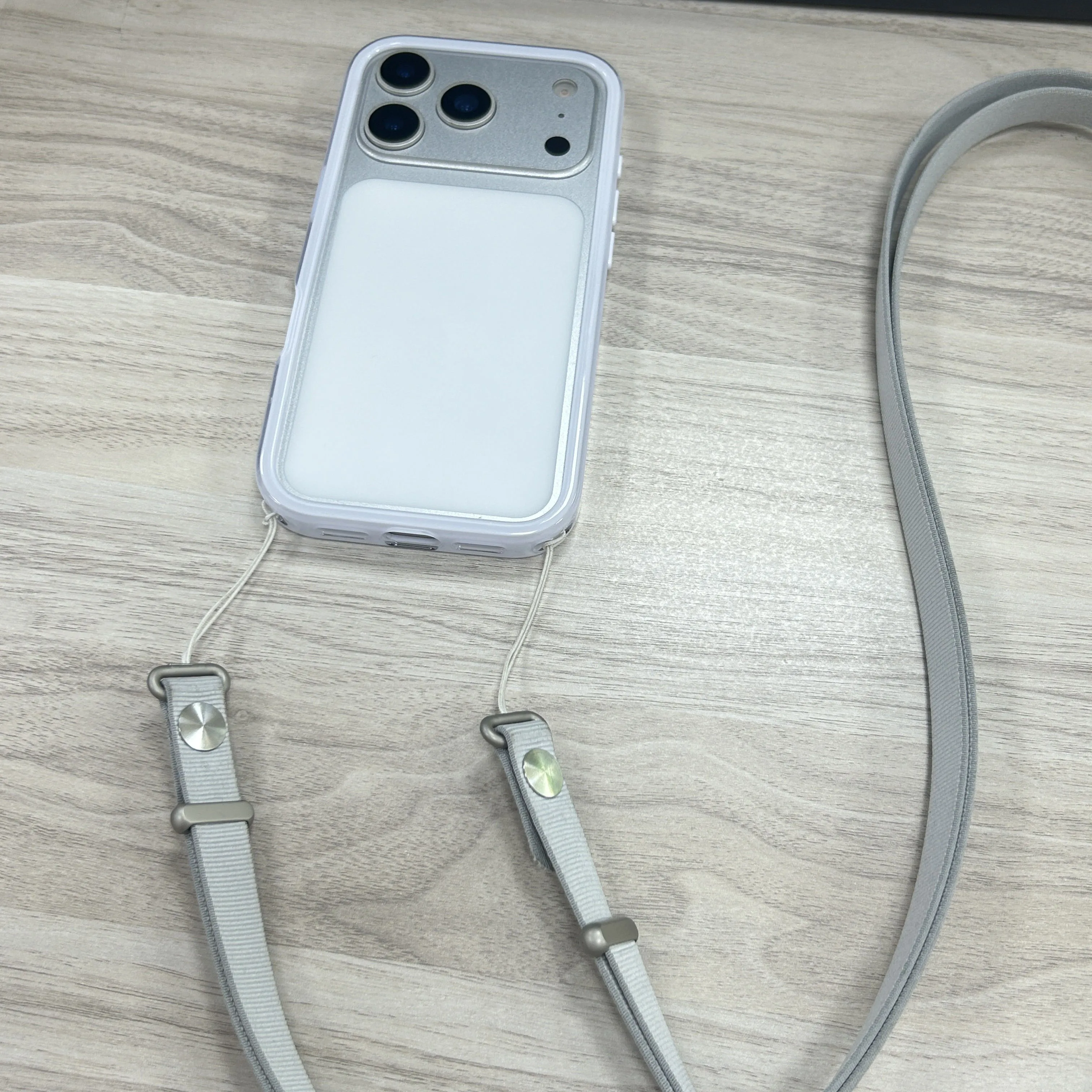 product laudtec shockproof phone bumper for iphone air 17 16 pro max slim lightweight protective frame support crossbody strap sjk1102-8