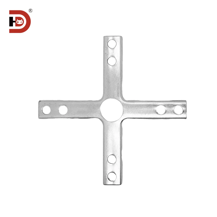 Cleanroom Aluminum Profile Accessories FFU Ceiling Joint Connection Reinforcement Plate T-shaped Cross Fixing Seat Fastener manufacture