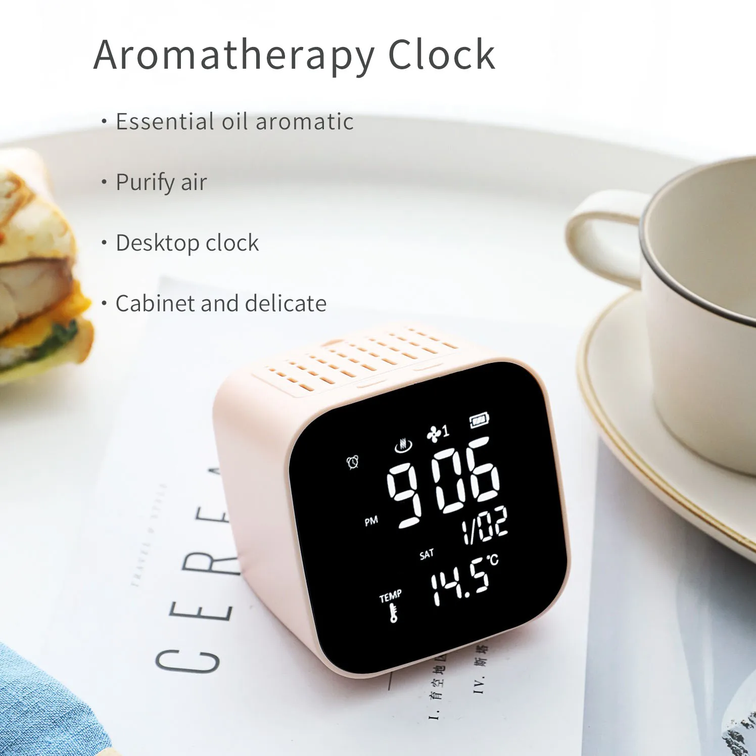 price aromatherapy led alarm clock wake up bedside sleep snooze