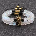 Obsidian Beads Feng Shui Obsidian Bracelet Buddhist Beads Stone Natural
