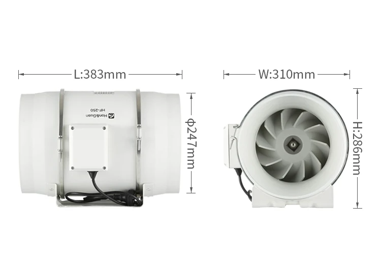 Inline Duct Fan, 150mm, 110v - detail 28