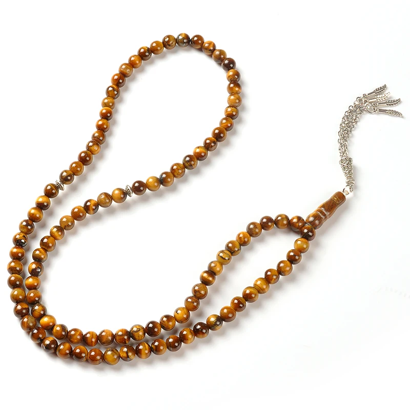 YS284 tasbih beads stone luxury praying hajj Natural stone beads for muslim Counter allah islamic gift prayer beads