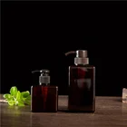 Bottle Ship Wholesale 250ml 450ml Petg Plastic Square Stock Shampoo Dispenser Bottle Ready To Ship