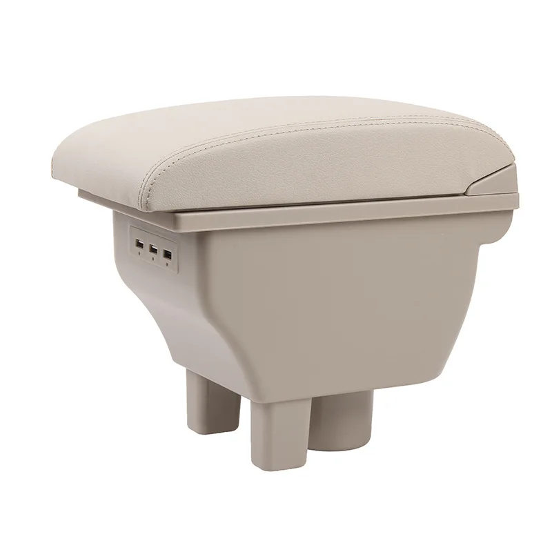 product car usb armrest box central console arm store content box cup holder car center armrest box-7