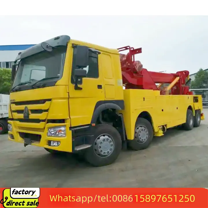 New Sinotruk X Wheel Heavy Duty Rotator Wrecker Truck Ton