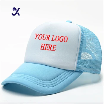 JX Wholesale Fashion Embroidery Anime Print Sports Outdoors Mesh Trucker Hats High Quality Golf Wear Cap With Custom Hat Logo