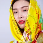 For Shawl Scarf 2021 Luxury Custom 100% Pure Silk Scarf For Free Printed Logo