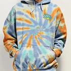 Sweatshirts New Trend Streetwear Tie Dye Hoodie Oversized Mens Fashion Street Clothes Printing Hoodies Sweatshirts