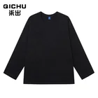 High Quality Plain Cotton Long Sleeve Men's Clothing Gym T-shirt Sportswear Custom T-shirt
