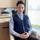 Vest Down Mens Sweater Vest Wholesale Mens Knitted Vest Button Down Cardigan Sweaters Fashion Vest