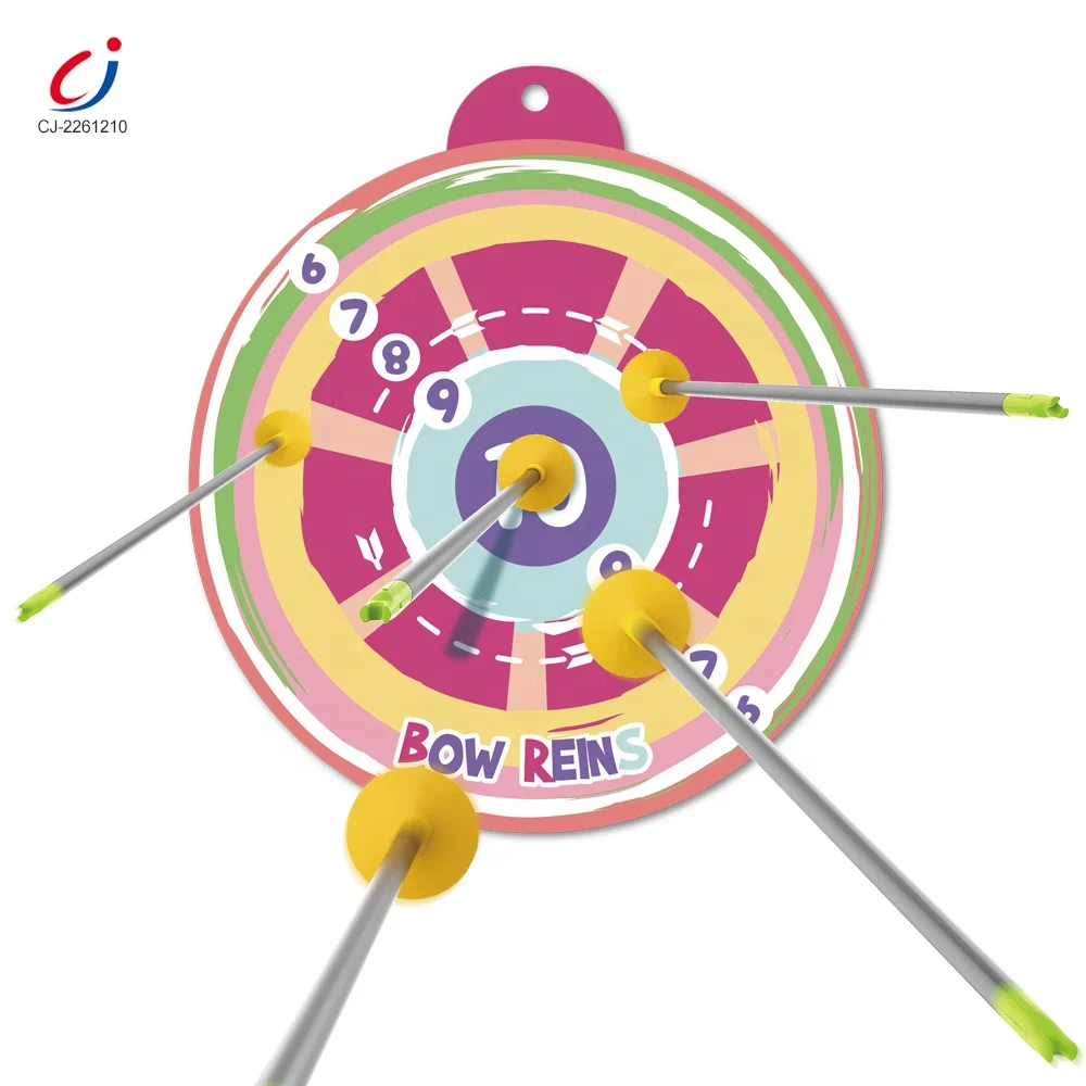 Chengji hot trending outdoor sport kids toys shooting target game bow and arrow archery toy set for kids