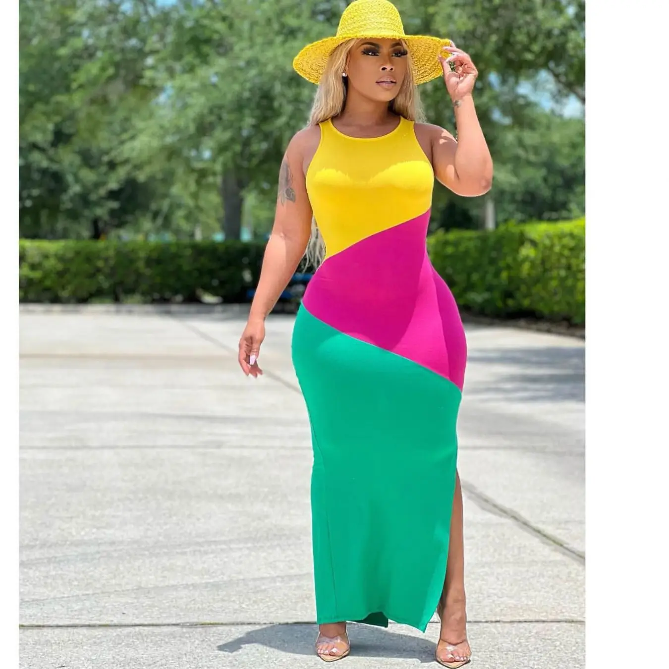 Sh206 Y2k Clothes Festival Outfit Rave Clothing Women's Casual Colorful  Patchwork Maxi Dress - Buy Colorful Patchwork Dress,Women Casual Dress,Maxi  Dress Product on Alibaba.com