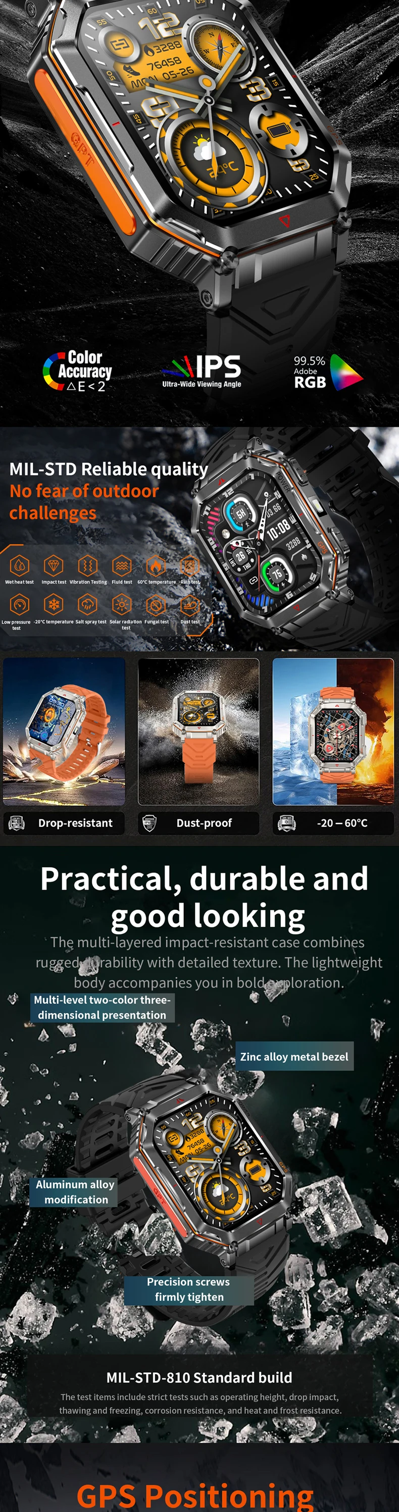 product outdoor kr92 smart watch 2025 new with gps altitude pressure compass flashlight ai dial gpt 1atm waterproof sports watches reloj-1