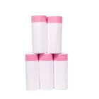 20L White drawstring garbage mini plastic carry bag With Handle