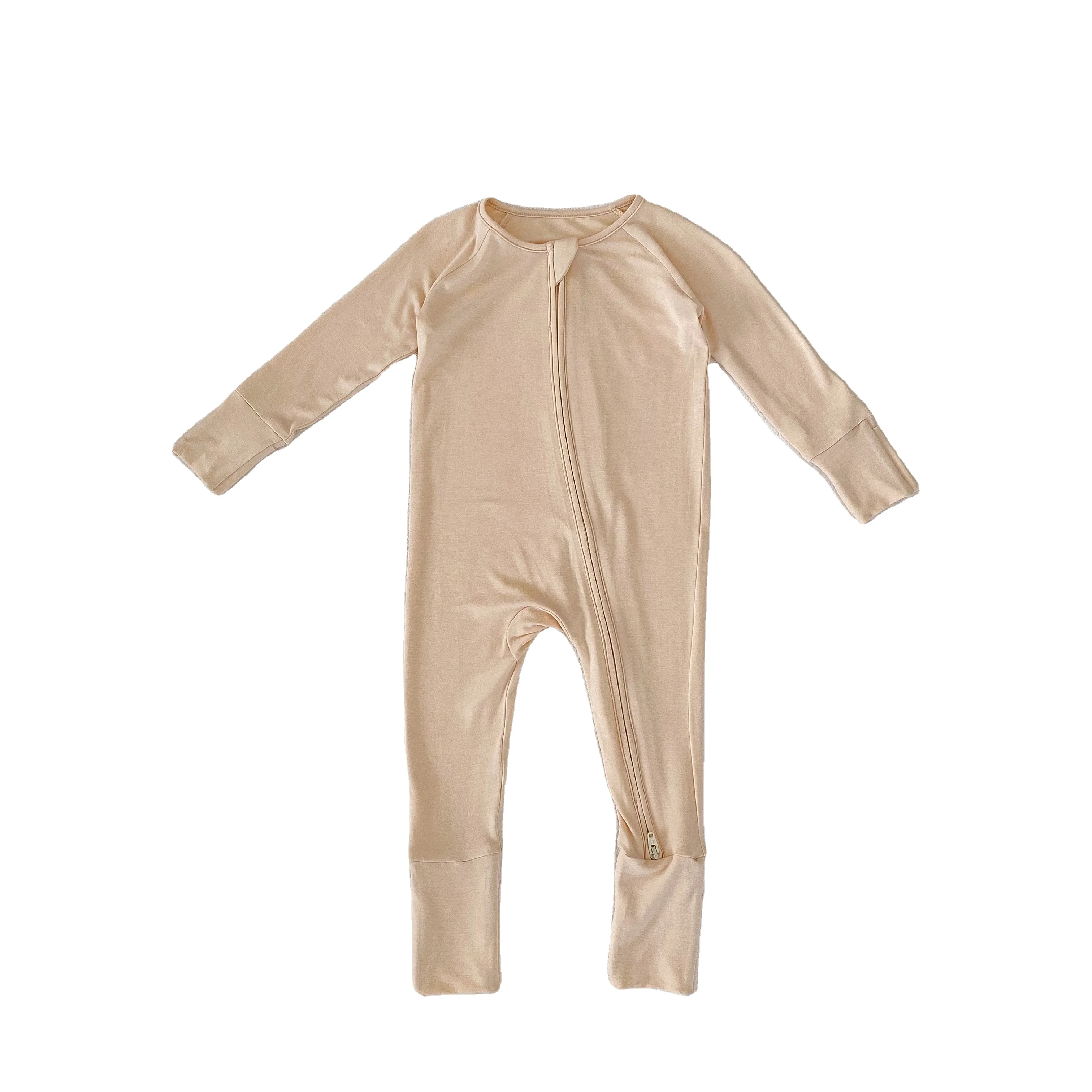 Engepapa Baby Jumpsuit Clothes Two Zipper Custom Bamboo sleeper Pajamas Bamboo Baby Romper