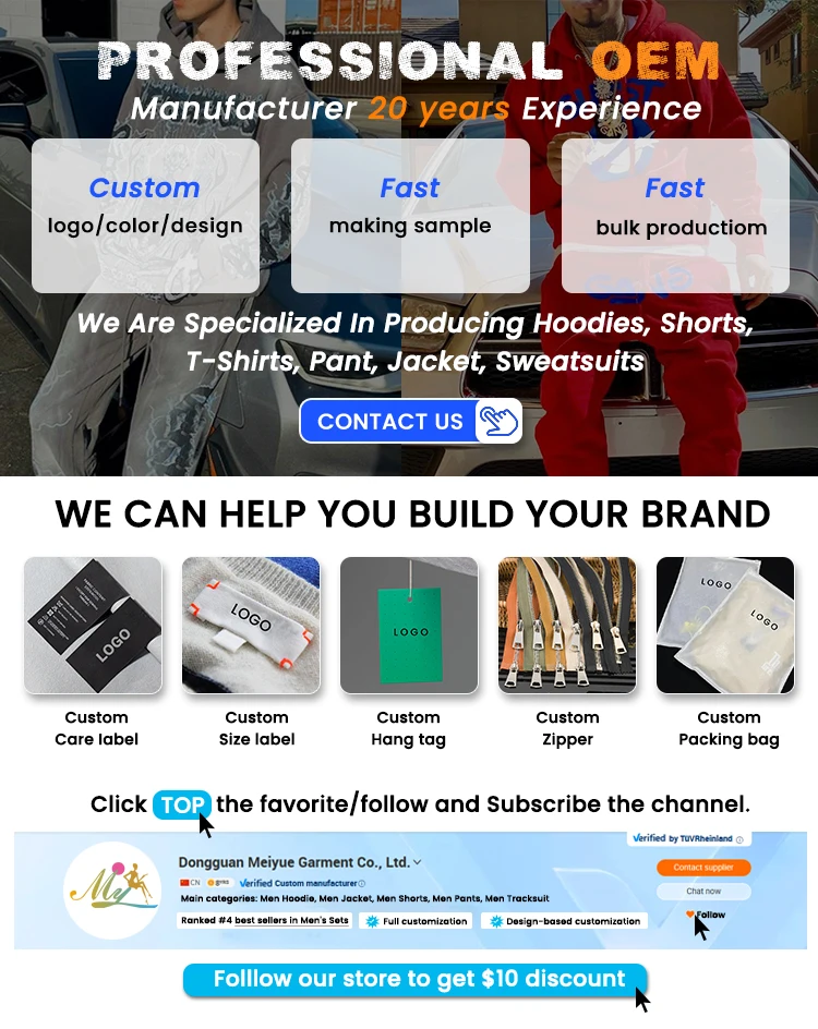 Custom 3D Embroidery Streetwear Tracksuit with Oversized Hoodie and Sweatpants Set in XXS-5XL Custom Size