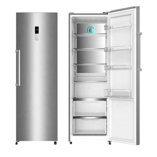KS360LW Stainless Steel Electric Compact Refrigerator Portable No-Frost Compressor Household Hotel Use New Condition