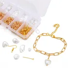 Earring Ball XuQian DIY White Pearl Drop Dangle Long Earring Making Starter Kit Pearls Ball Craft Set For Women Girls