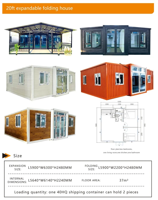 Luxury 40ft & 20ft Industrial-Style Modified Shipping Container for Outdoor Shops & Hospitals Durable Sandwich Panel Material factory