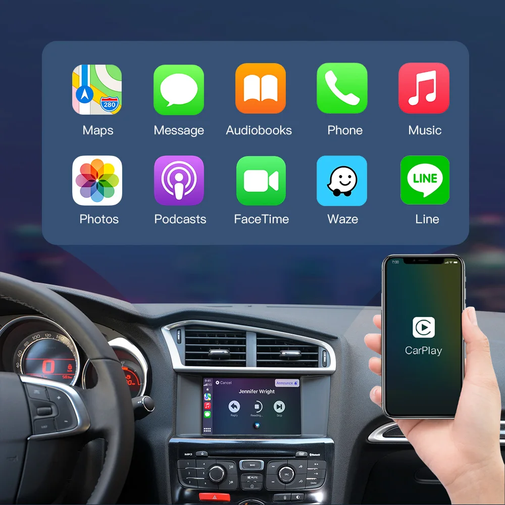 Carabc Wireless Apple Carplay Android Auto Solution For Peugeot Citroen