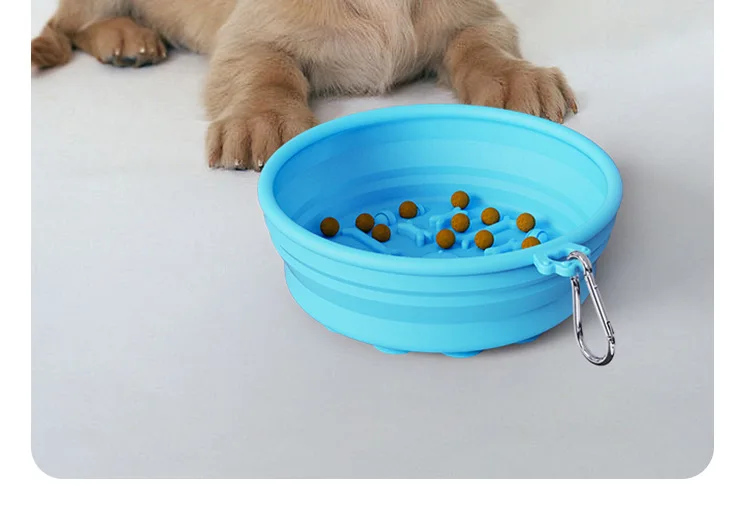 Hot Selling Portable Folding Silicone Bowl Outdoor Pet Water and Food Feeding Bowl for Dogs details