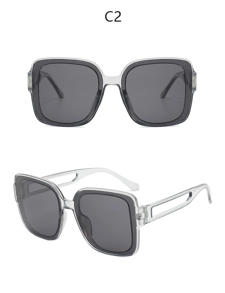 Retro Oversized Square Sunglasses, Stainless Steel Metal Frame, UV400 Protection Amazon.com: LUENX Aviator Sunglasses for Men, Trendy Retro  main image 2