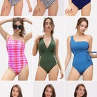 Beachwear Tie China Wholesale Young Swimsuit Fashion Beachwear Cut Out Front High Halter Neck Tie Swimwear
