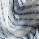 Scarf Tie Dye Silk Scarf Botanical Printing 100%Silk Chiffon Tie Dye Silk Scarf
