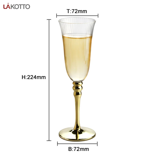 Modern Art Glass Wine Stem Wine Glasses Clear Glass Wine Goblets