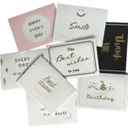 Cards Wholesale CYMK Printing Customized Logo High Quality Cardboard Thank You Cards For Friends