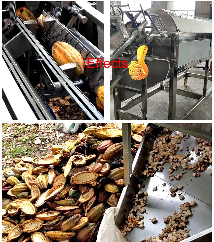 Farm Cocoa Pod Cutter Crusher Machines for Peeling Splitting Breaking Beans Equipment Meat Processing Nuts Fruit Raw Material details
